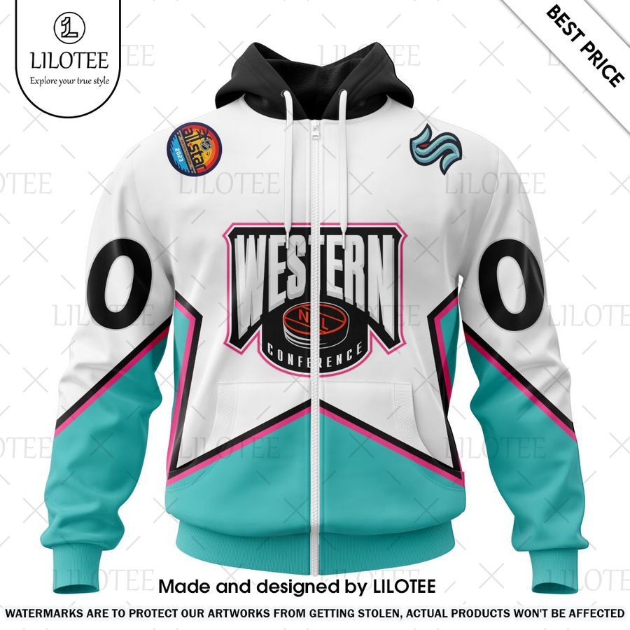 seattle kraken all star western conference custom hoodie 2 610