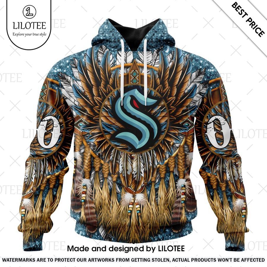 seattle kraken native costume design custom hoodie 1 735