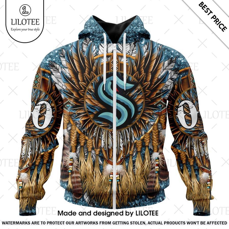 seattle kraken native costume design custom hoodie 2 872
