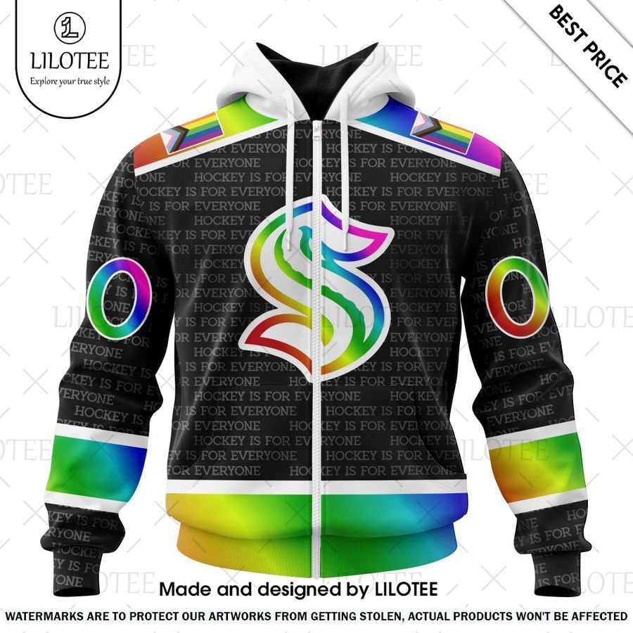 seattle kraken pride design custom hoodie 2 410