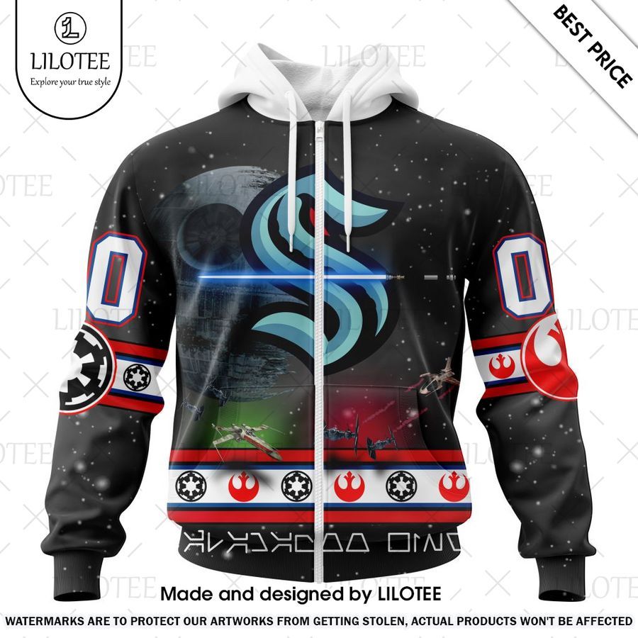 seattle kraken star wars design custom hoodie 2 455