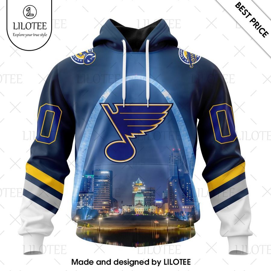 st louis blues special design with gateway arch custom shirt 1 260