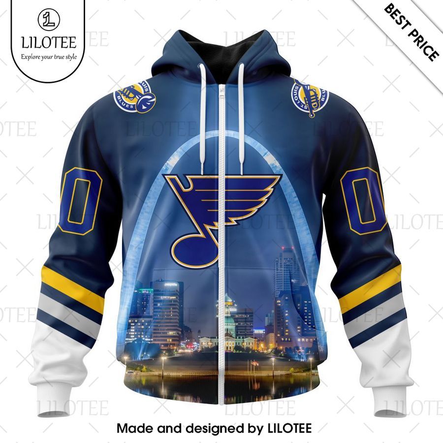 st louis blues special design with gateway arch custom shirt 2 587