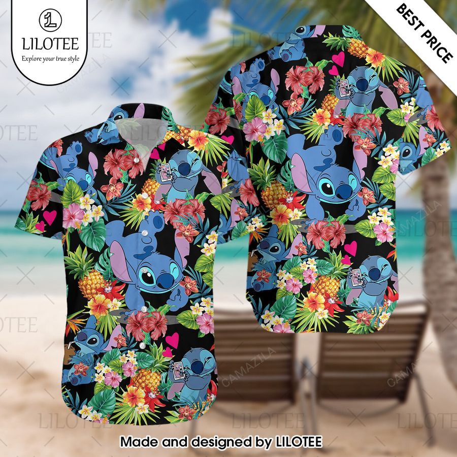 stitch pineaple hawaiian shirt 1 424