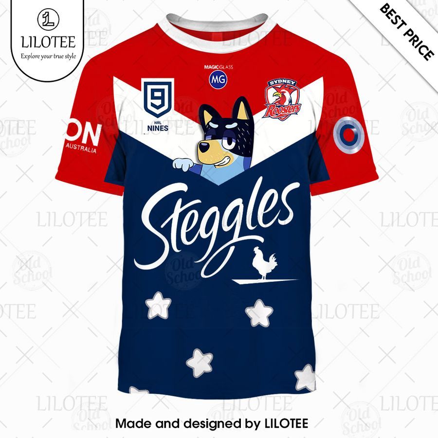 sydney roosters bluey jersey custom kid shirt 2 419
