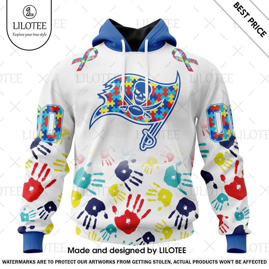 tampa bay buccaneers special autism awareness design custom shirt 1 334