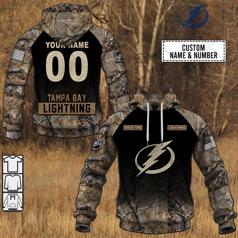 tampa bay lightning hunting camouflage custom shirt 7974 cCYMb
