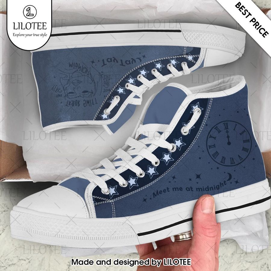 taylor swift meet me at midnigh canvas high top shoes 2 298