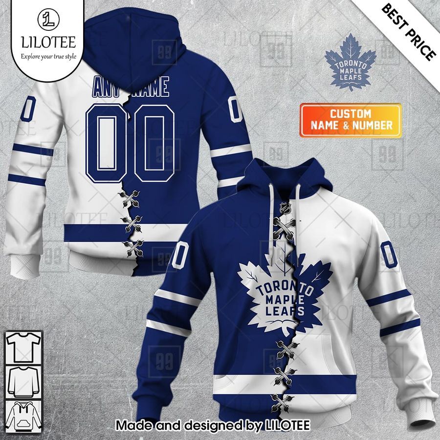 toronto maple leafs mix home and away jersey personalized shirt 1 807