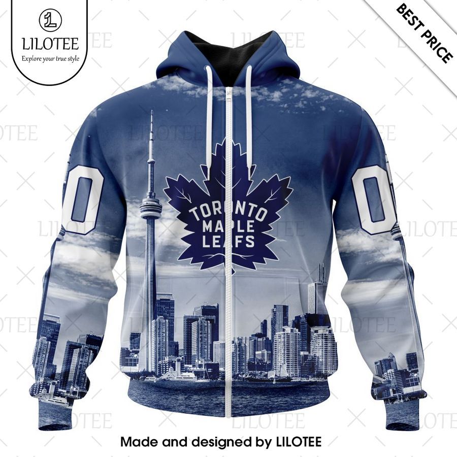 toronto maple leafs special design with cn tower custom shirt 2 612