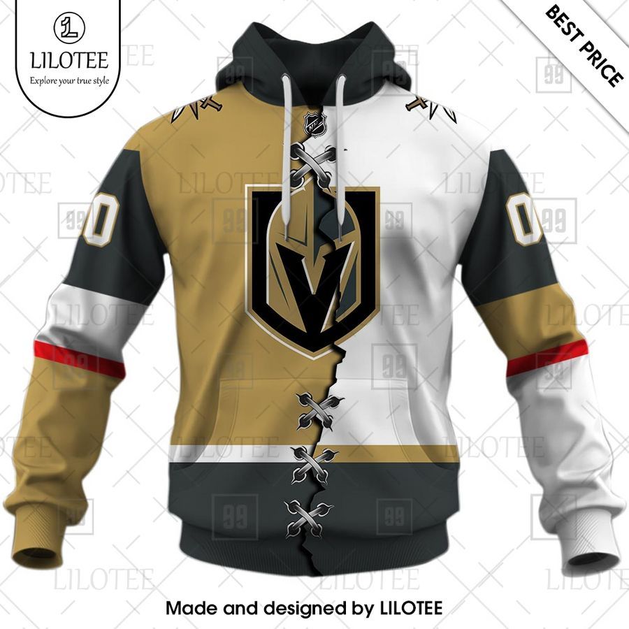 vegas golden knights mix home and away jersey personalized shirt 2 264