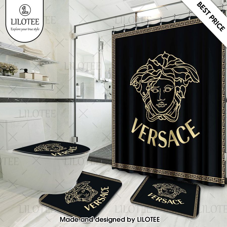 versace gold shower curtain set 1 455