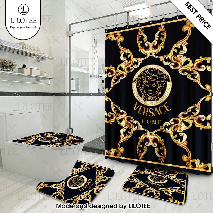 versace home shower curtain set 1 907