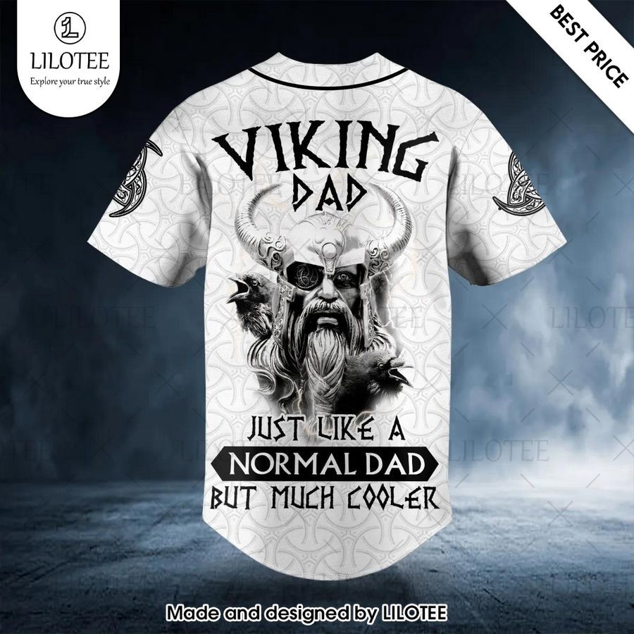 viking dad just like a normal dad but much cooler custom baseball jersey 2 65