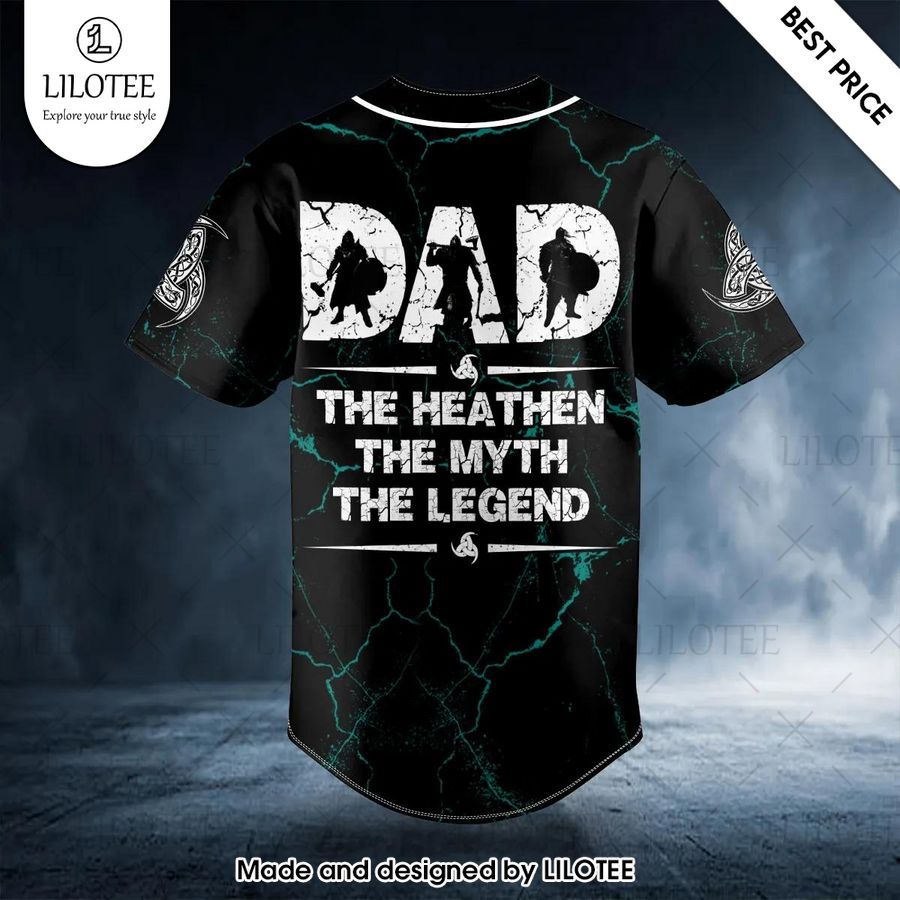viking dad the heathen the myth the legend custom baseball jersey 2 408
