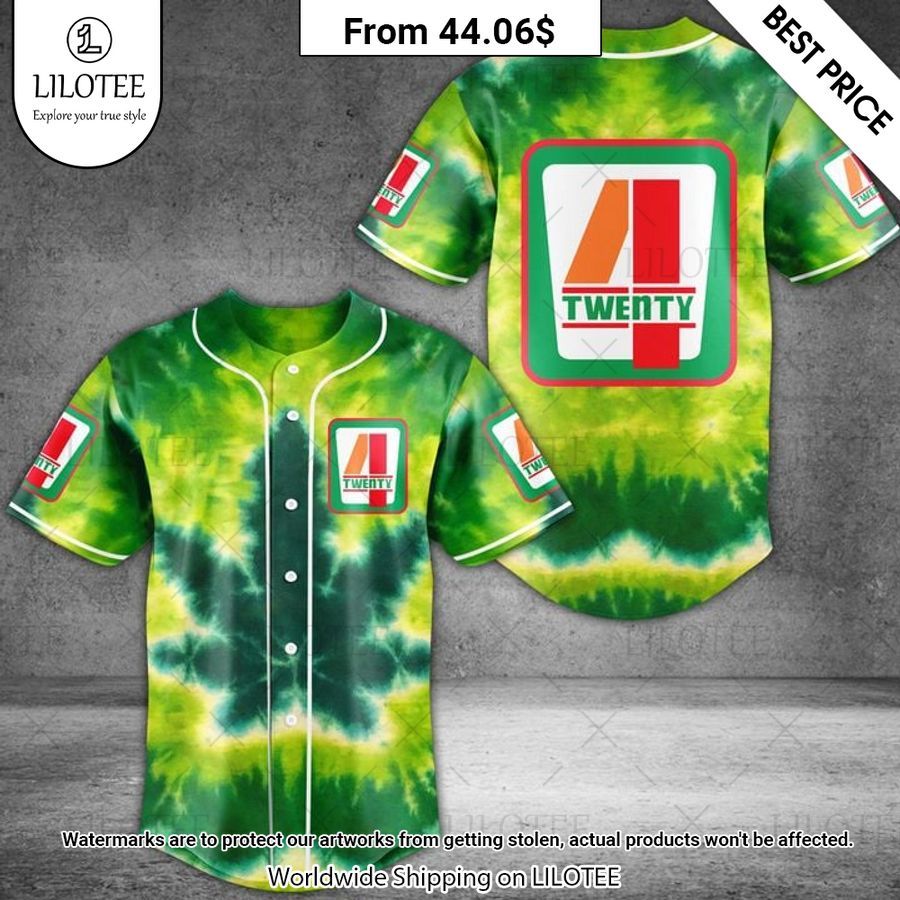 7 Eleven 420 Tiedye Weed Baseball Jersey You guys complement each other