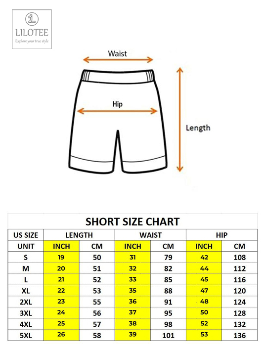 Shorts Ethershirt Size Chart Lilotee