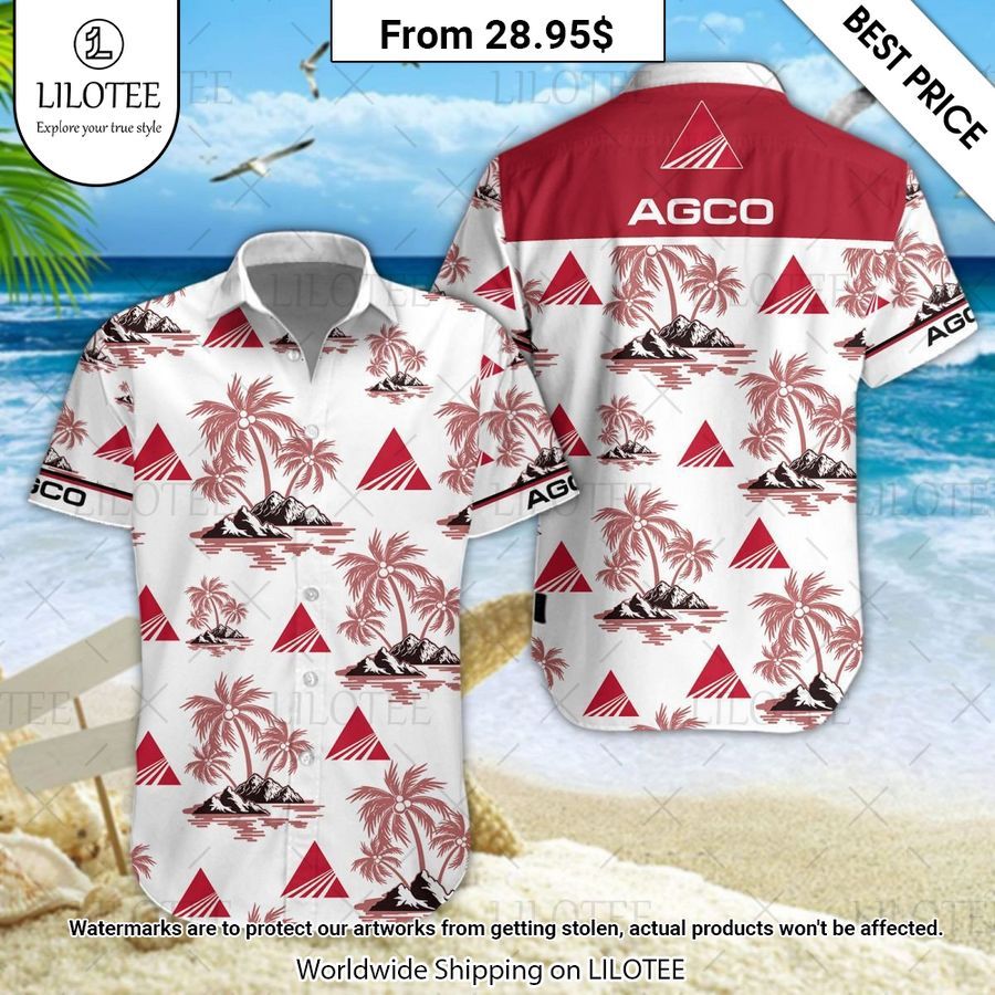 AGCO Allis Truck Hawaiian Shirt Your face is glowing like a red rose