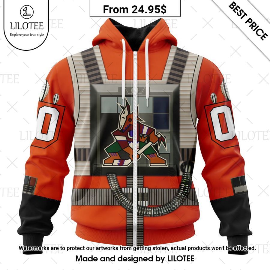 arizona coyotes star wars rebel pilot design custom shirt 2 659