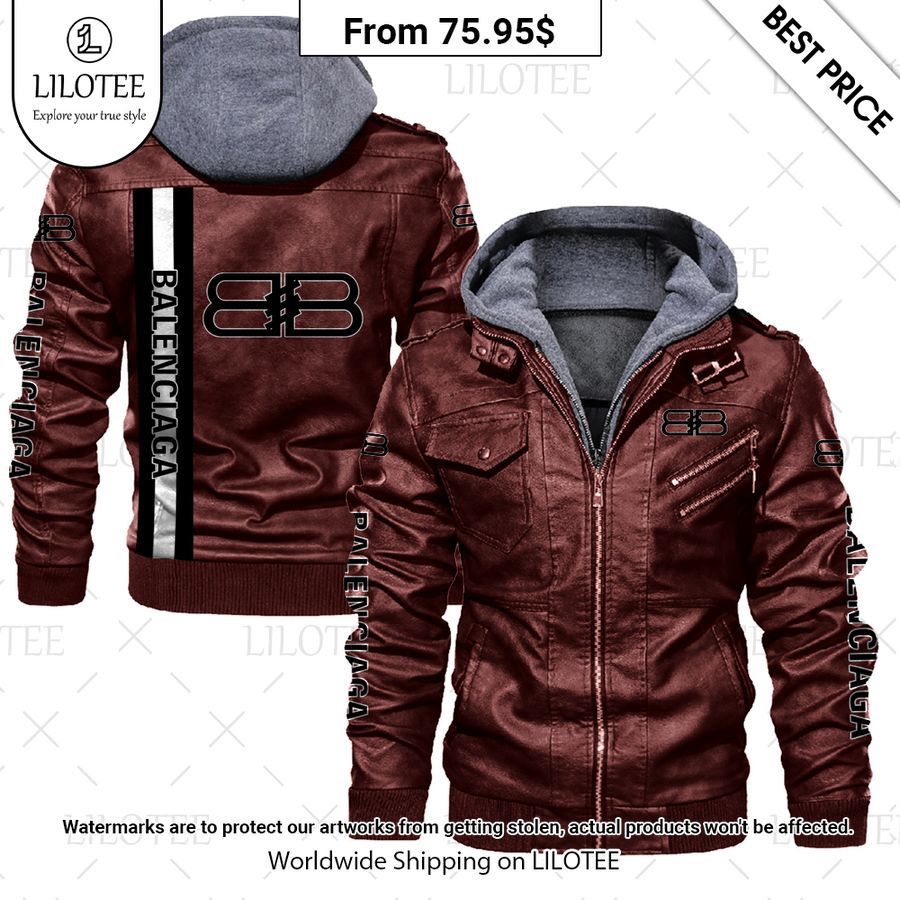 balenciaga leather jacket 2 494