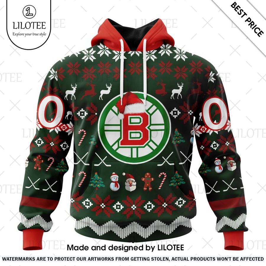 boston bruins green christmas is coming custom shirt 1 566