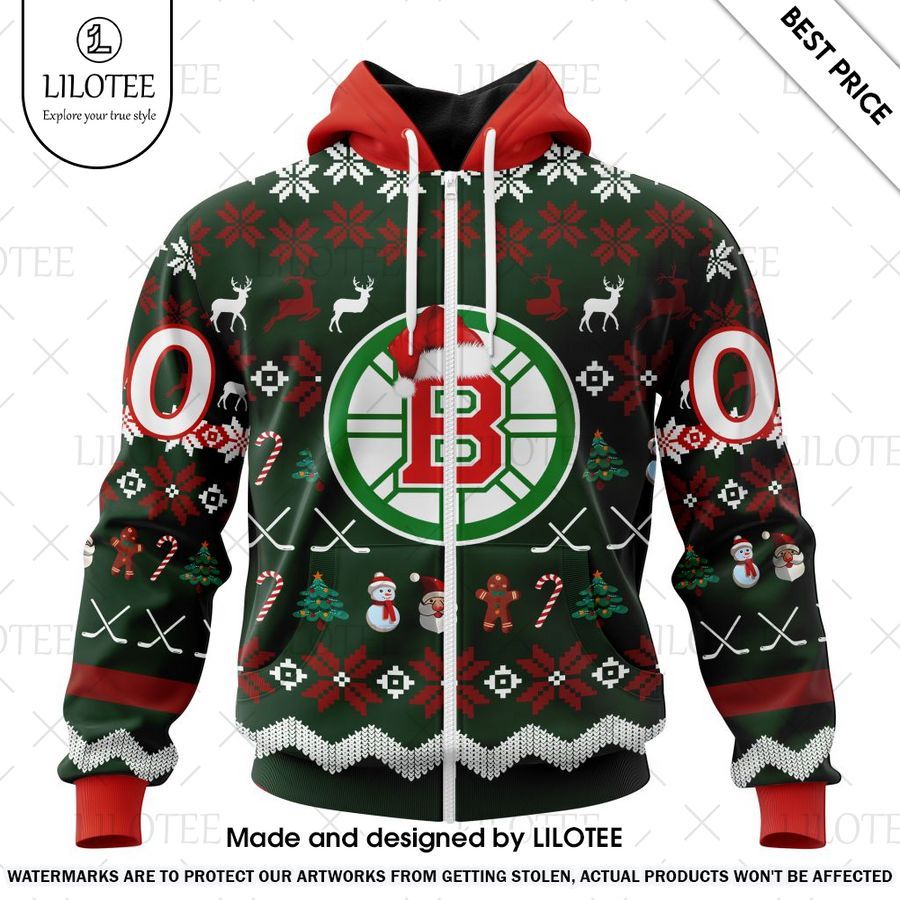 boston bruins green christmas is coming custom shirt 2 810