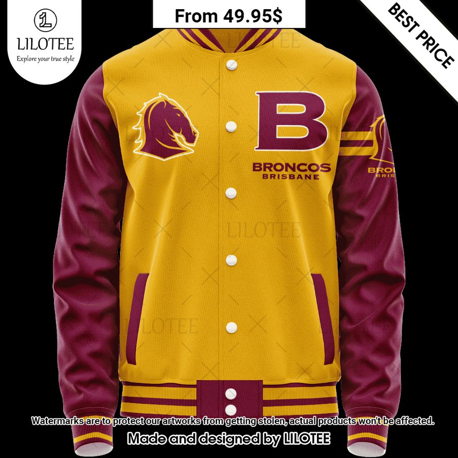brisbane broncos vintage logo custom baseball jacket 1 39