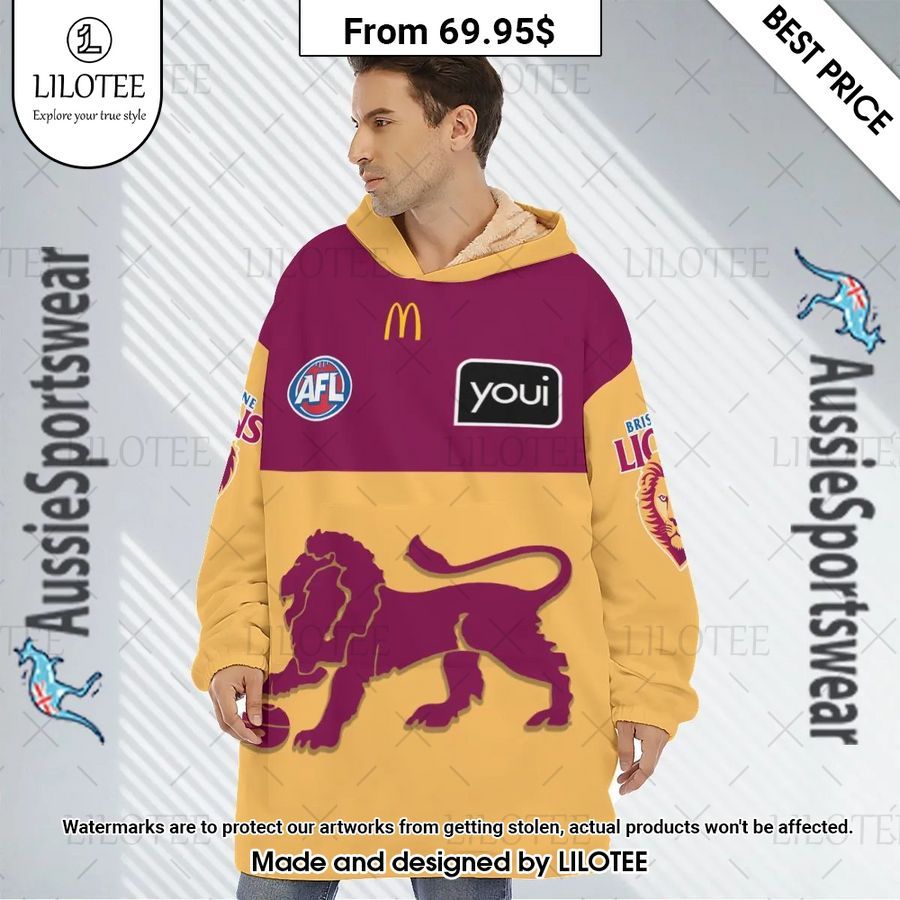 brisbane lions 2023 clash guernsey custom hoodie blanket 1 574