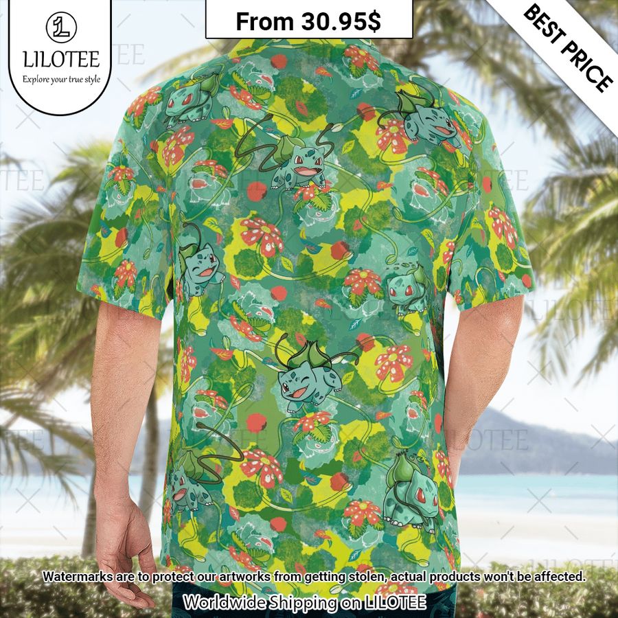 Bulbasaur Floral Hawaiian Shirt Is this your new friend?