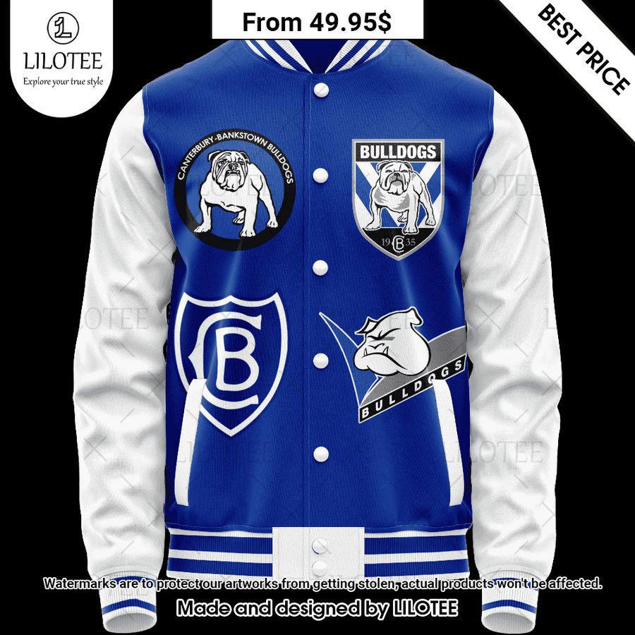 canterbury bankstown bulldogs retro logo revolution custom baseball jacket 1 271