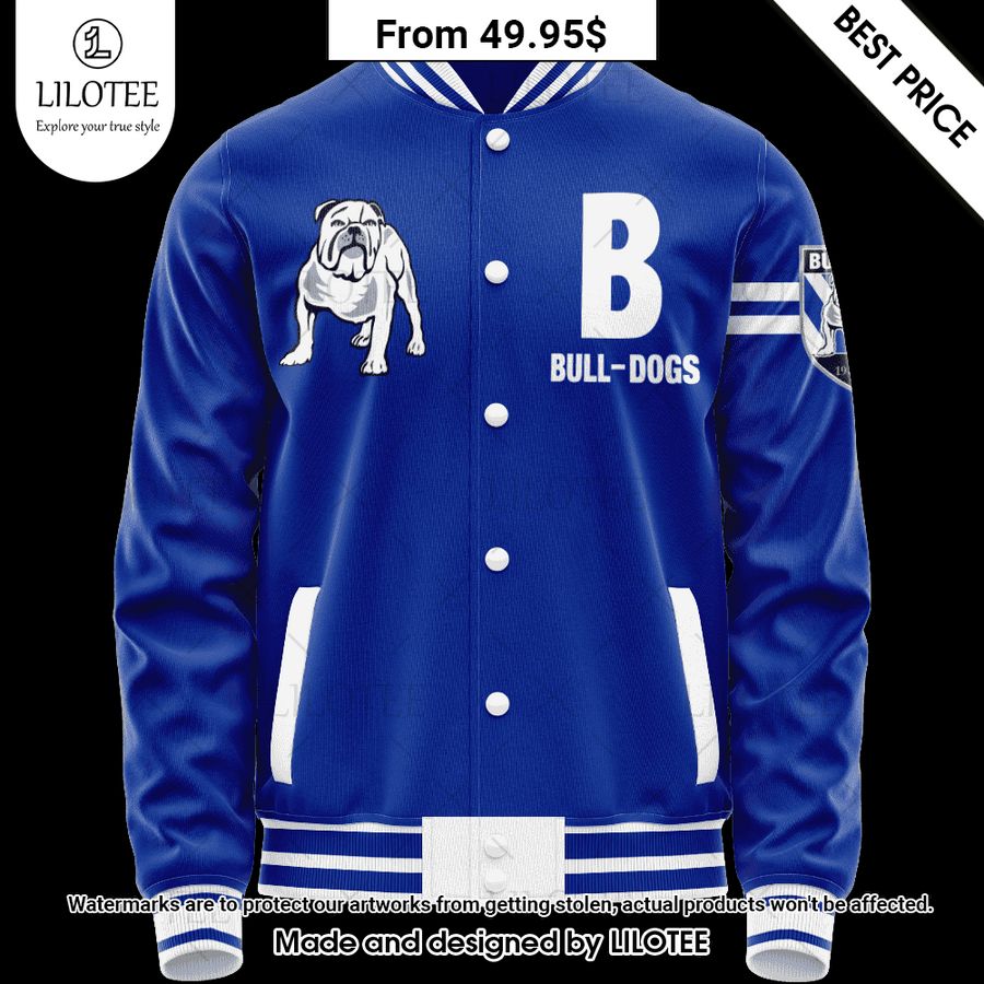 canterbury bankstown bulldogs vintage logo custom baseball jacket 1 601