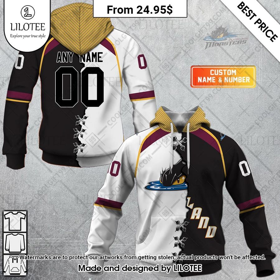 cleveland monsters mix jersey custom hoodie 1 592