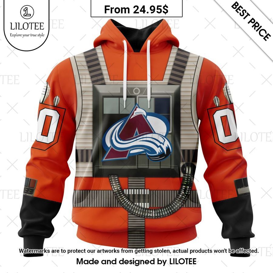 colorado avalanche star wars rebel pilot design custom shirt 1 787