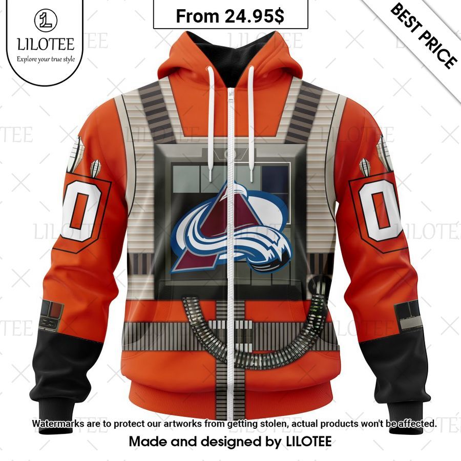 colorado avalanche star wars rebel pilot design custom shirt 2 687