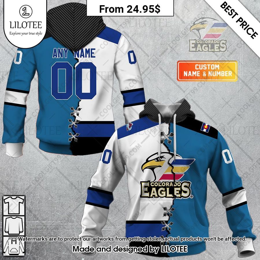 colorado eagles mix jersey custom hoodie 1 363