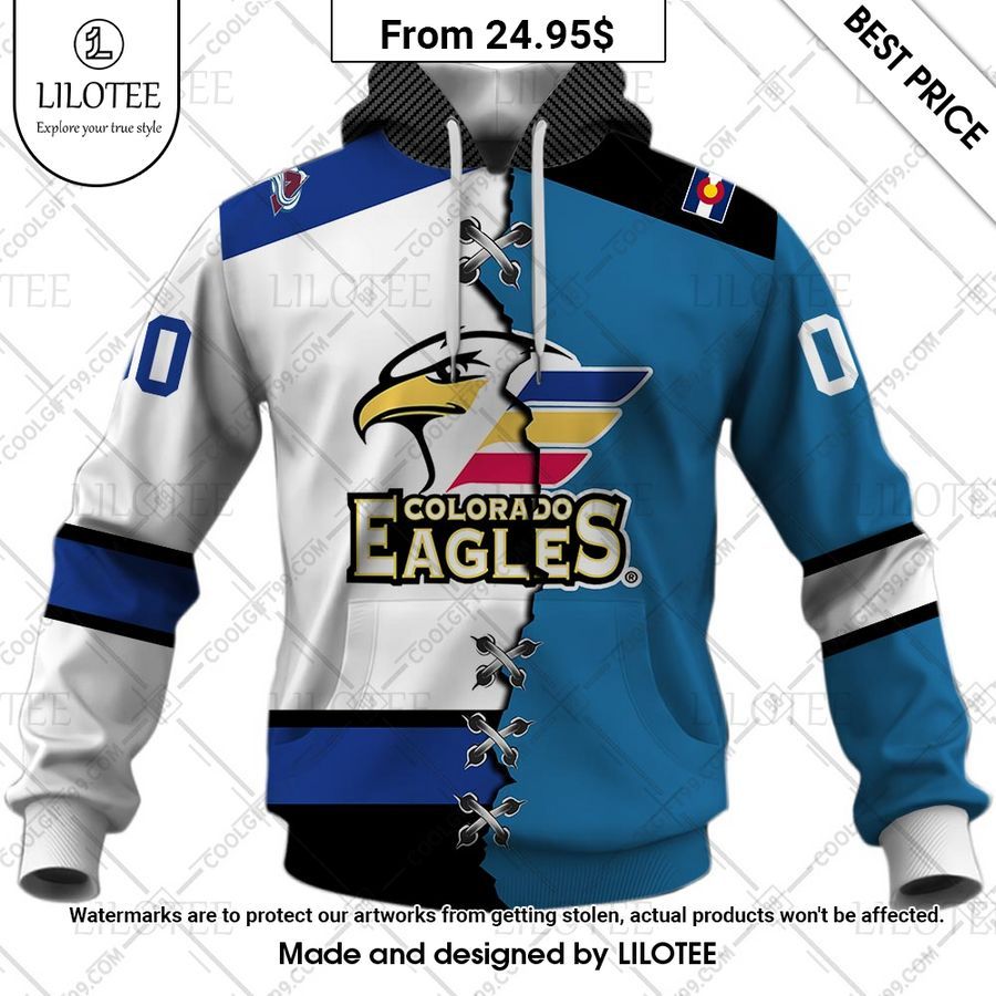 colorado eagles mix jersey custom hoodie 2 123