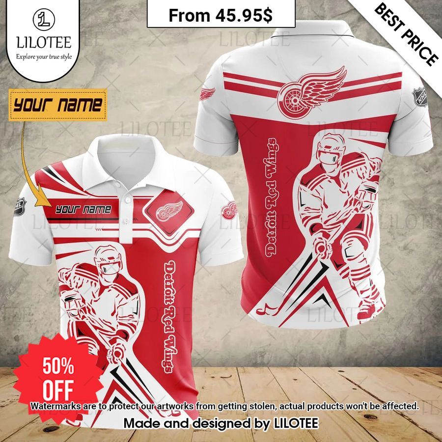 custom detroit red wings special polo 1 550