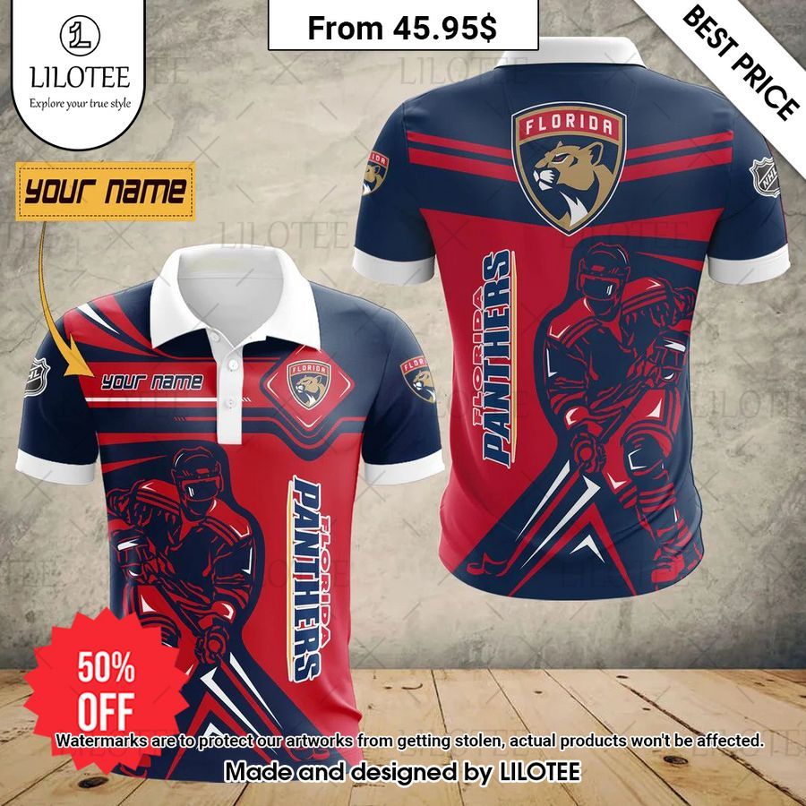 custom florida panthers special polo 1 156