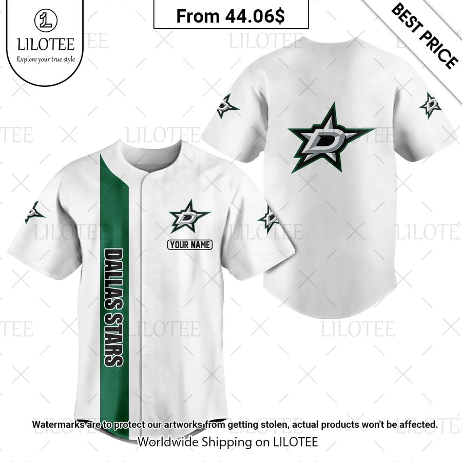 dallas stars custom baseball jersey 1 378