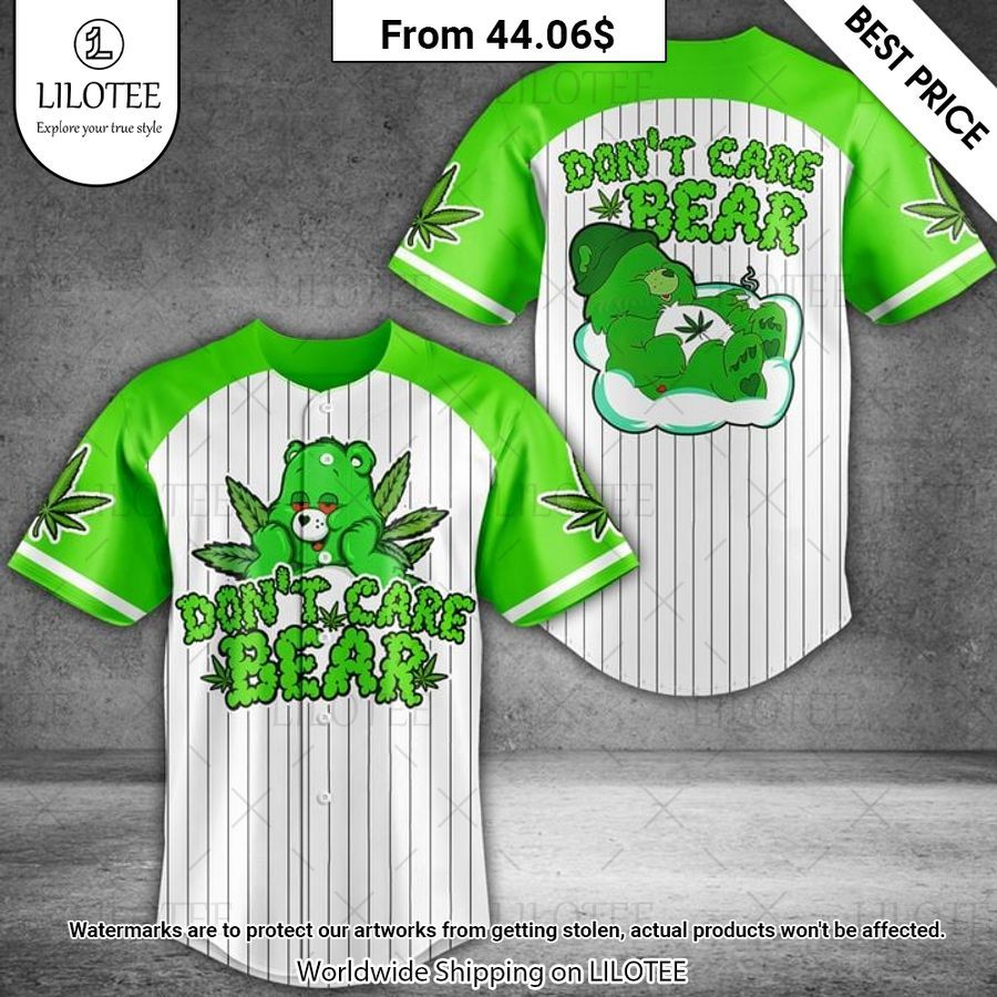 Don't Care Bear Weed Baseball Jersey Have you joined a gymnasium?