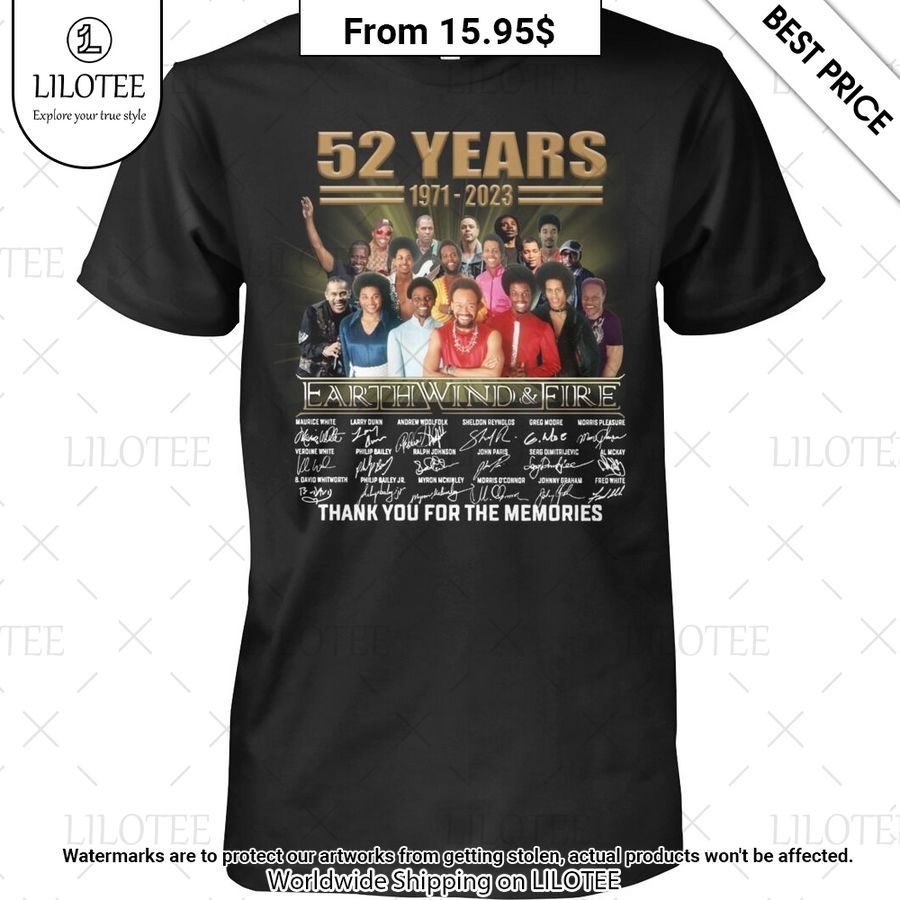 Earth, Wind & Fire 52 years Shirt Rejuvenating picture