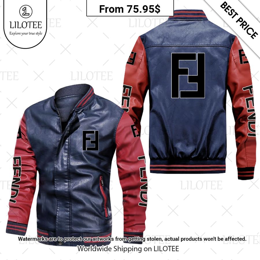 fendi leather bomber jacket 2 383