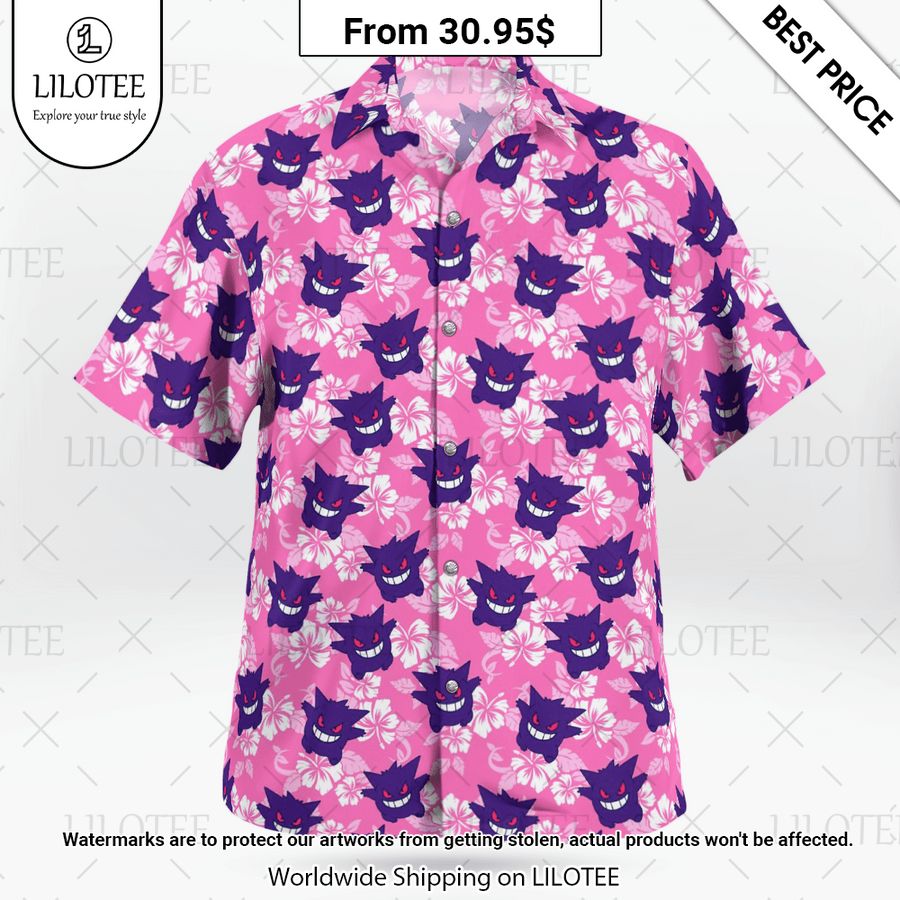 Gengar Pokemon Hawaiian Shirt Unique and sober