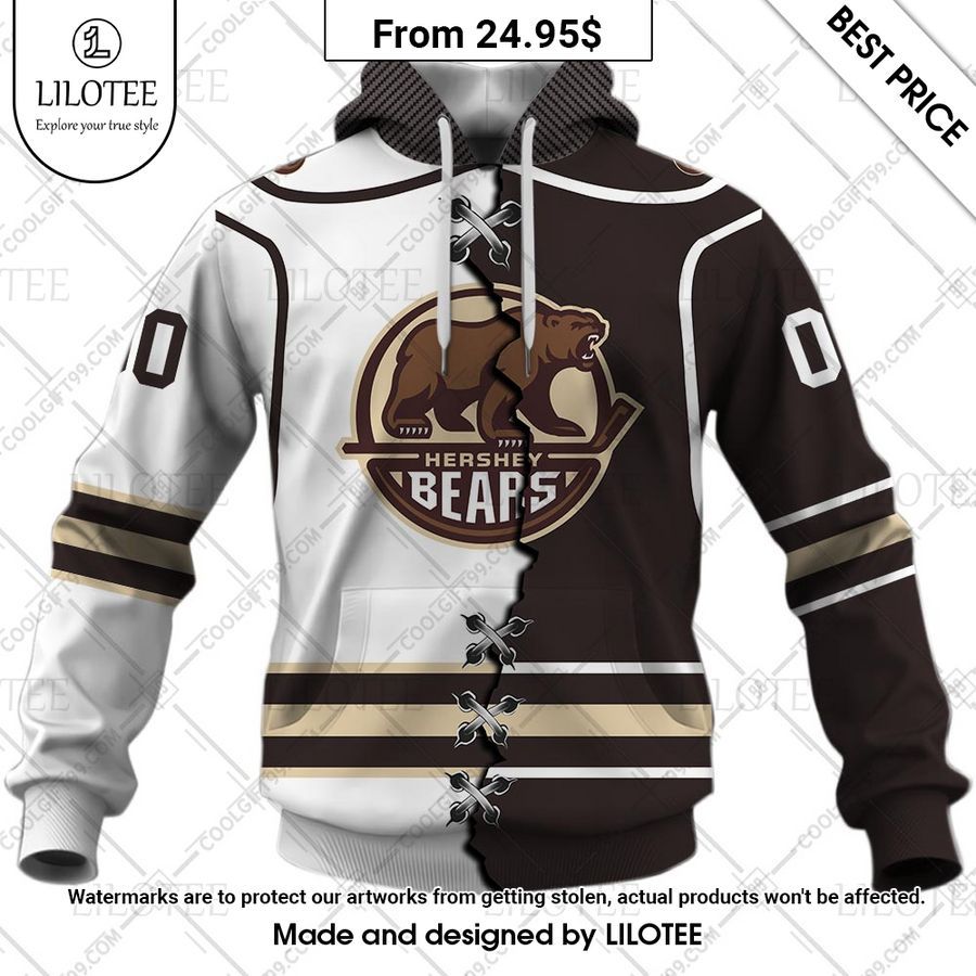 hershey bears mix jersey custom hoodie 2 369