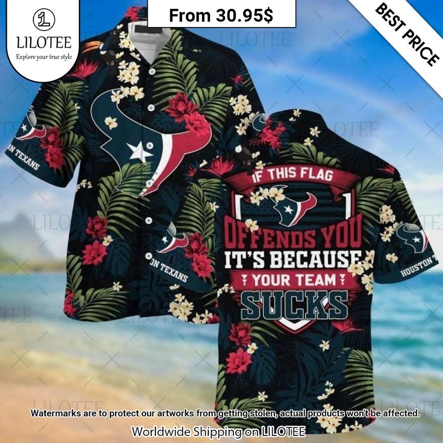 Houston Texans Sucks Hawaiian Shirt Generous look