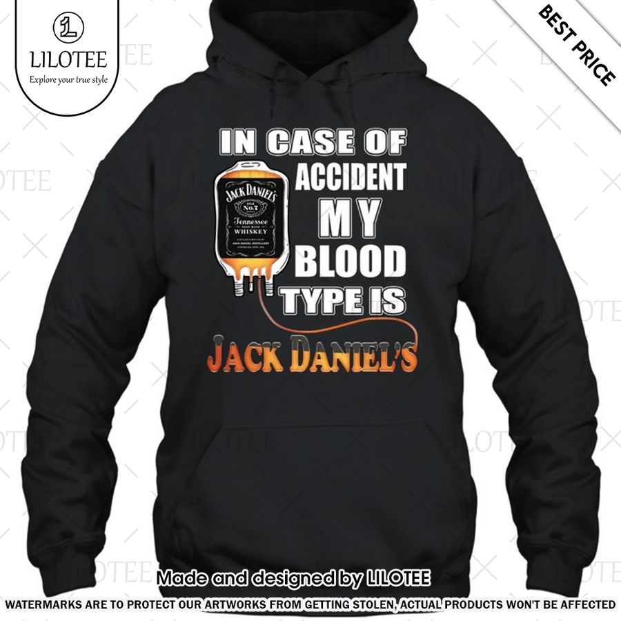 in case of accident my blood type is jack daniels shirt 2 237