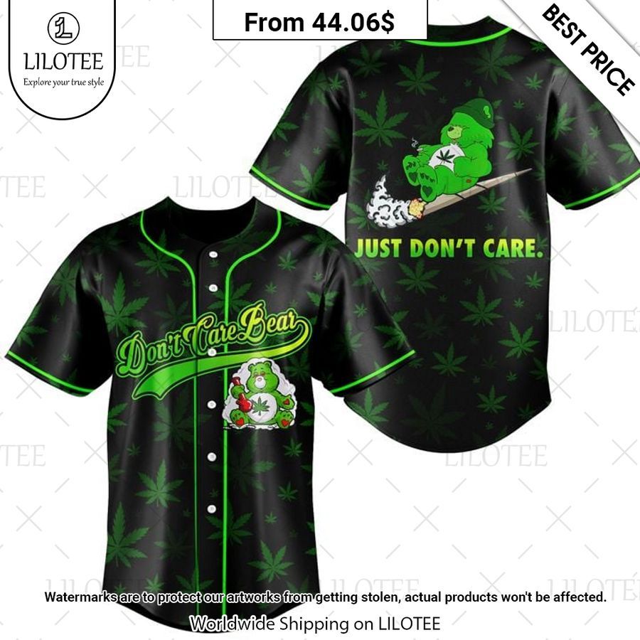 Just Don't Care weed Baseballl Jersey Ah! It is marvellous