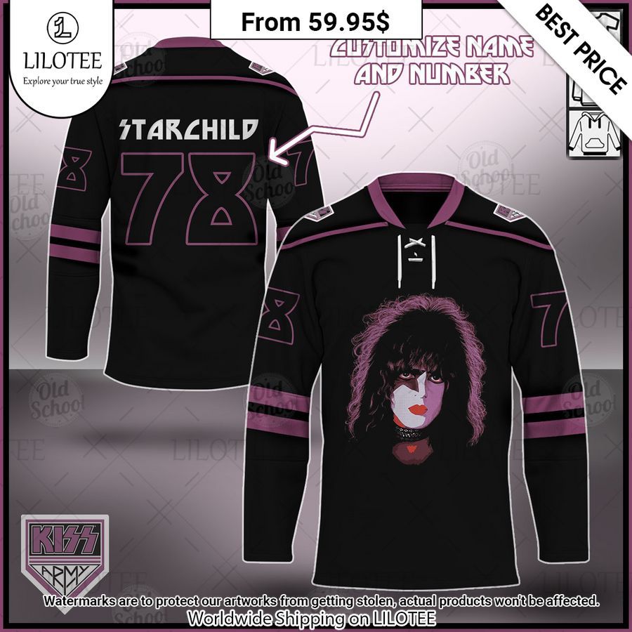 KISS The Solo Albums Starchild Custom Hockey Jersey You look fresh in nature