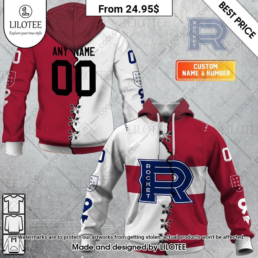 laval rocket mix jersey custom hoodie 1 892