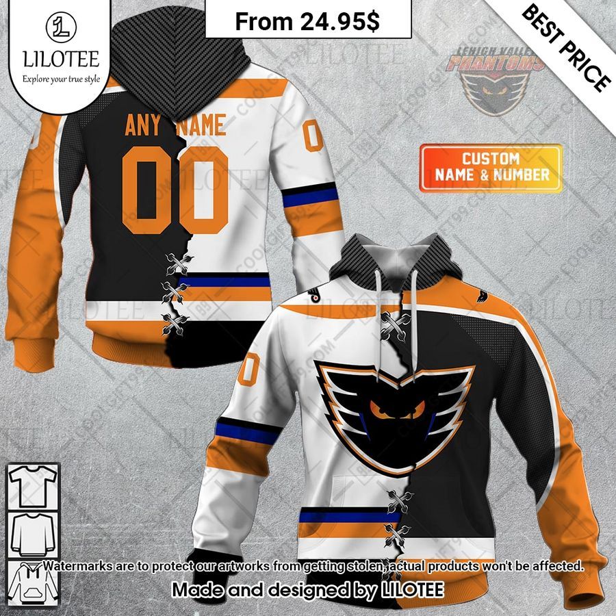 lehigh valley phantoms mix jersey custom hoodie 1 820